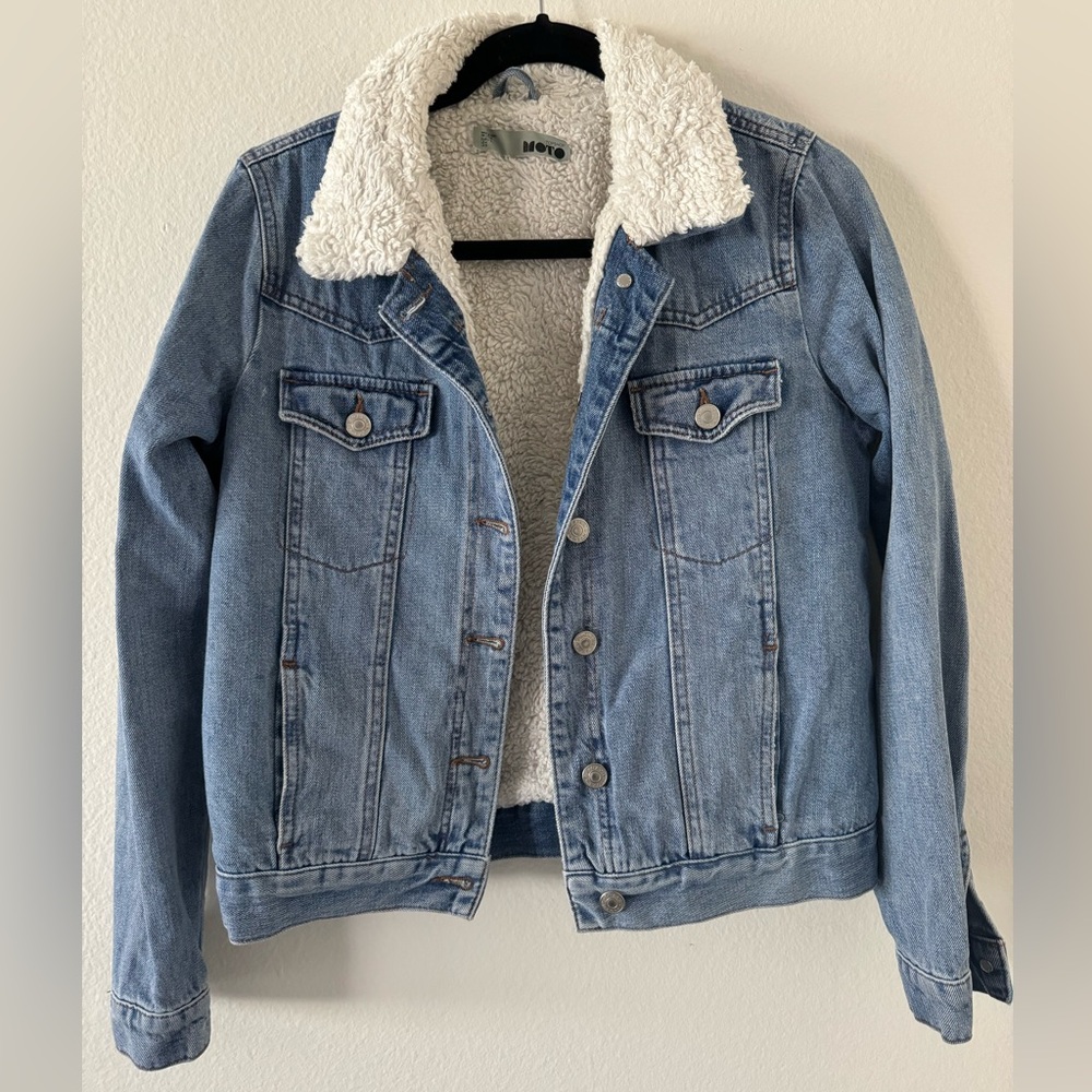 Topshop moto jean jacket